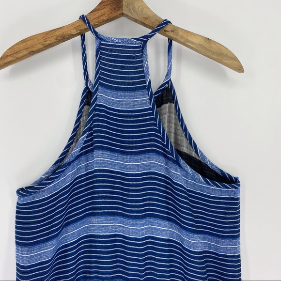 Lou & Grey Baja Romper Large blue white stripe terry lounge comfy shorts jumper - Picture 6 of 15